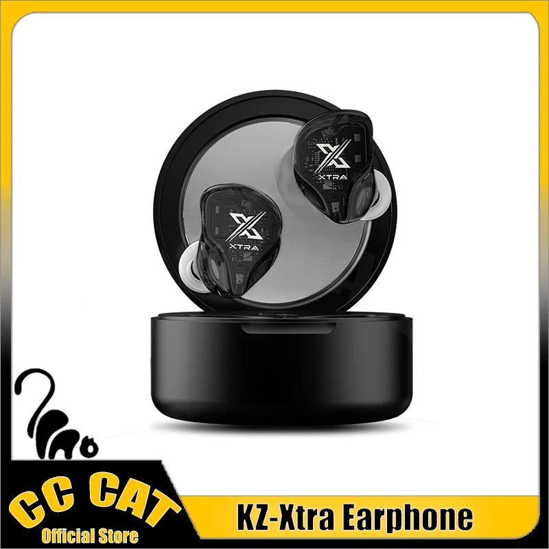 

Kz-Xtra Earphones Tws Wireless Bluetooth Earphones In-Ear Hifi Portable Noise Cancelling Anc Qcc3091 Large Endurance Earbuds