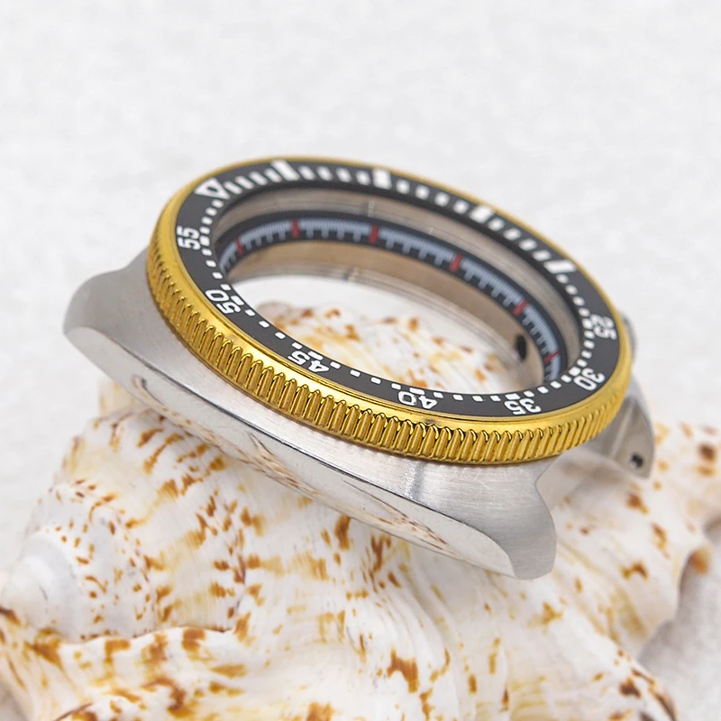 Seiko impermeável relógio de mergulho Case para homens, Turtle Abalone Fits, movimento automático, Mod, SKX, 6105, 6309, 20ATM, NH35, NH36