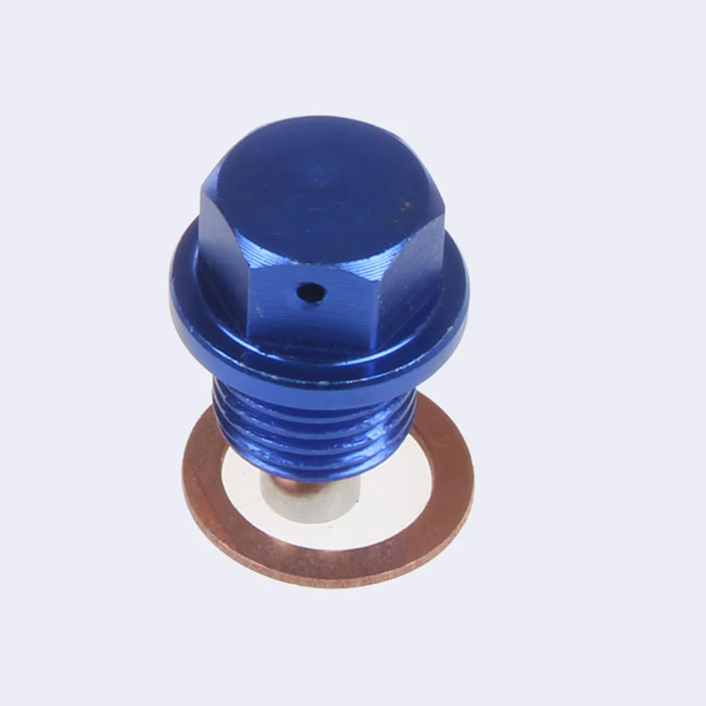 

Oil Pan Screw M12x1.25 Magnetic Accessories Aluminum Alloy Anodized Blue Bolt Oil Change Pan Replacement Brand New