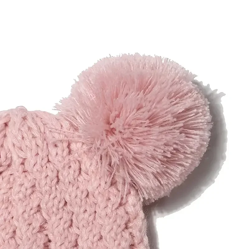 Toddler Baby Beanie Knit Hat Cute Pompom Warm Cap Winter For Girls And Boys