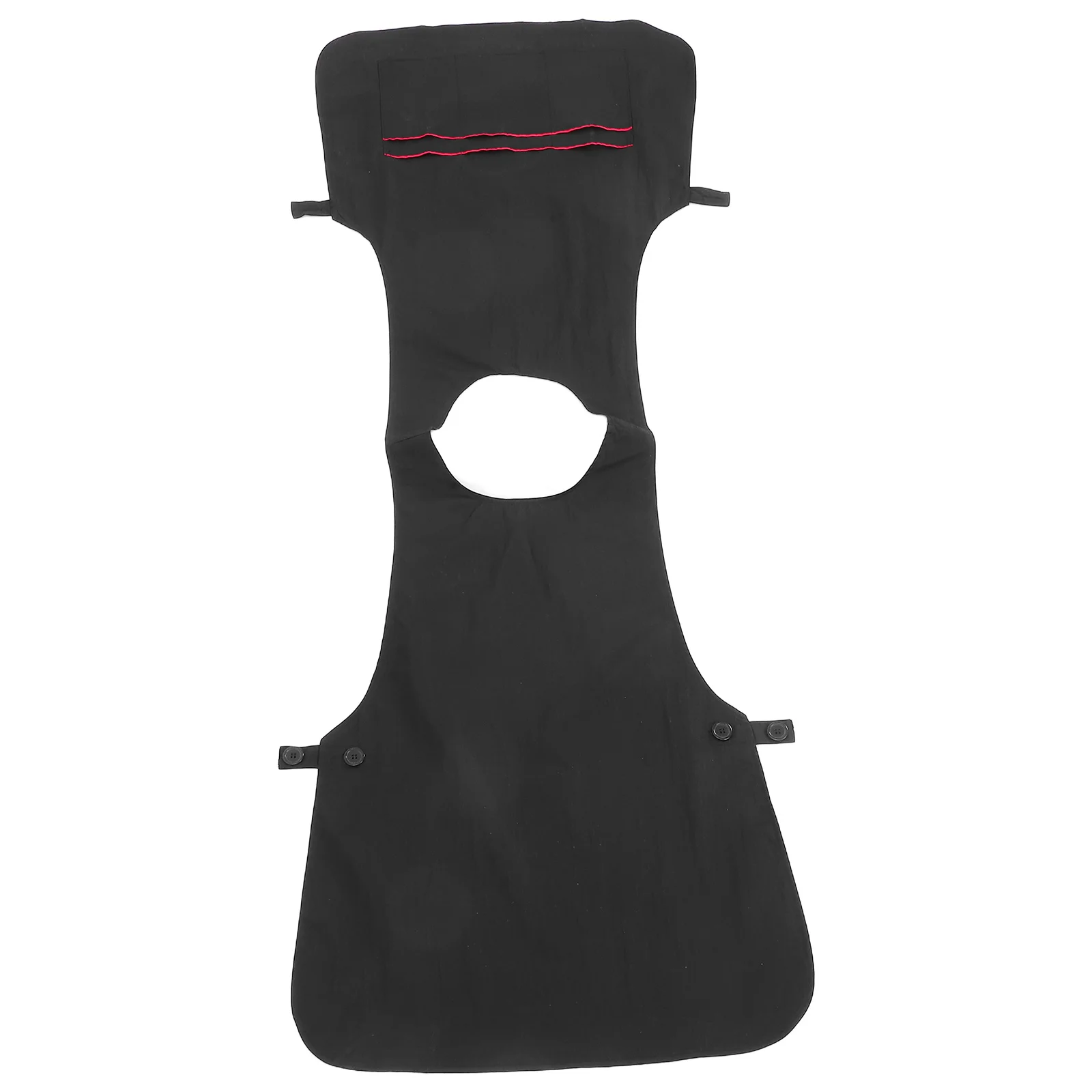 

1Pcs Beauty Salon Apron Black Sleeveless Protective Pinafore Working Clothes with Pockets Perfect for Hairdressing Kitchen Use