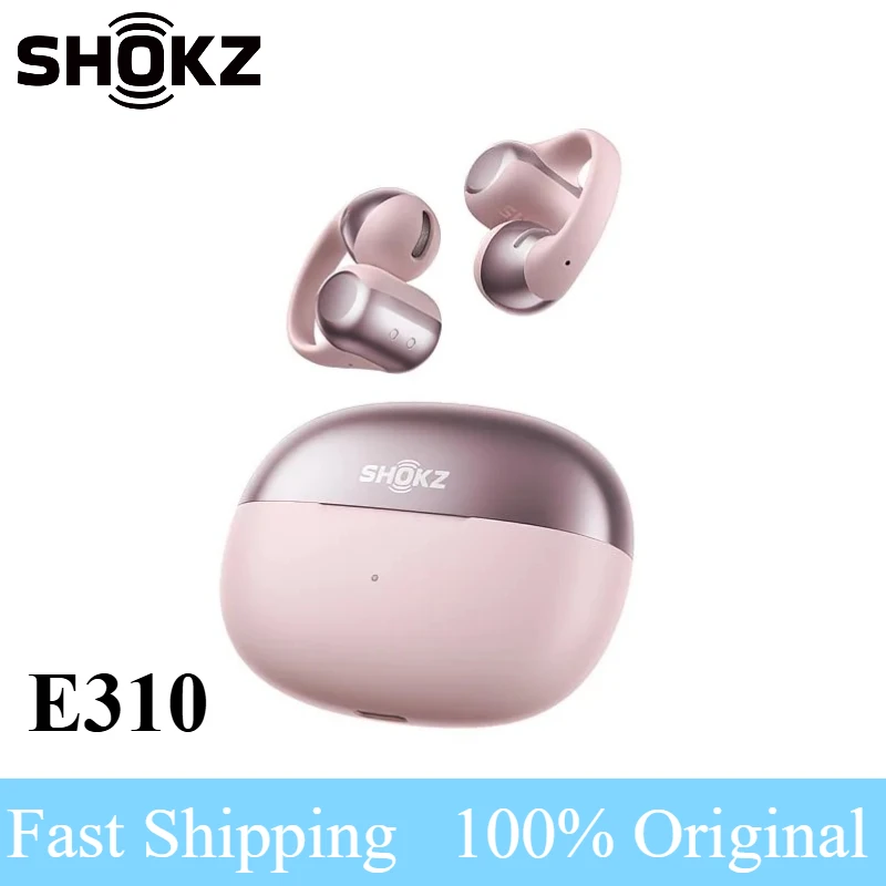 Shokz OpenDots ONE E310 Draadloze Oordopjes Oorklem Dolby Geluid Ultra Lange Standby Open Bluetooth 5.4 Sport Muziek Oordopjes E320