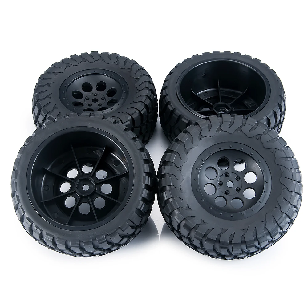 AXSPEED 4PCS Short Course Truck 107-110MM Tire & Beadlock cerchioni mozzo 12MM Hex per 1/10 SLASH VKAR 10SC HPI HSP SENTON