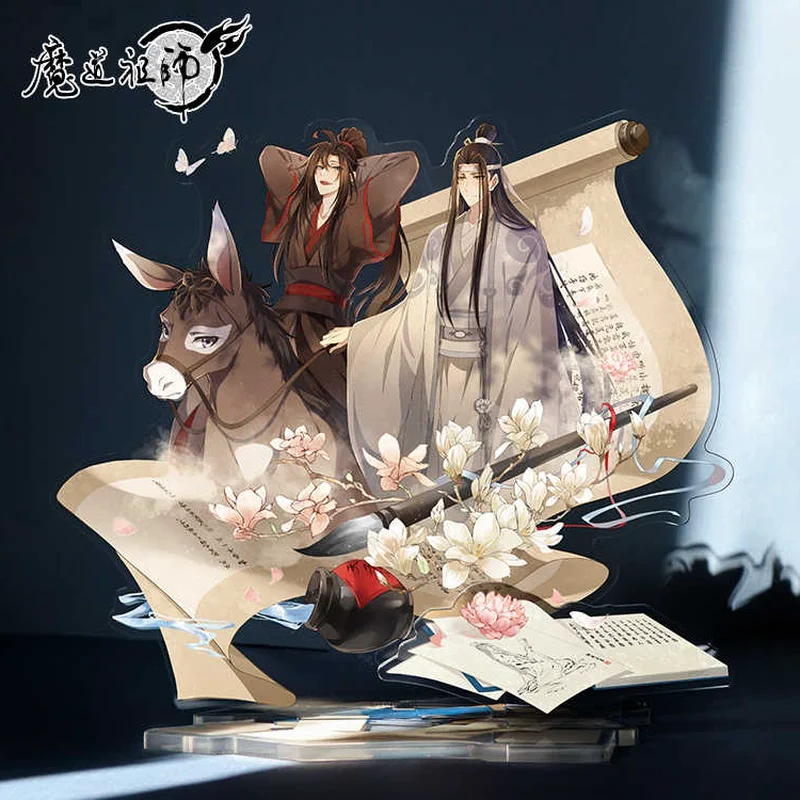 Anime Mo Dao Zu Shi Q Edition Wei Wuxian Acrylic Animation Characters Desktop Standing Plate Decoration Cosplay Series Gift