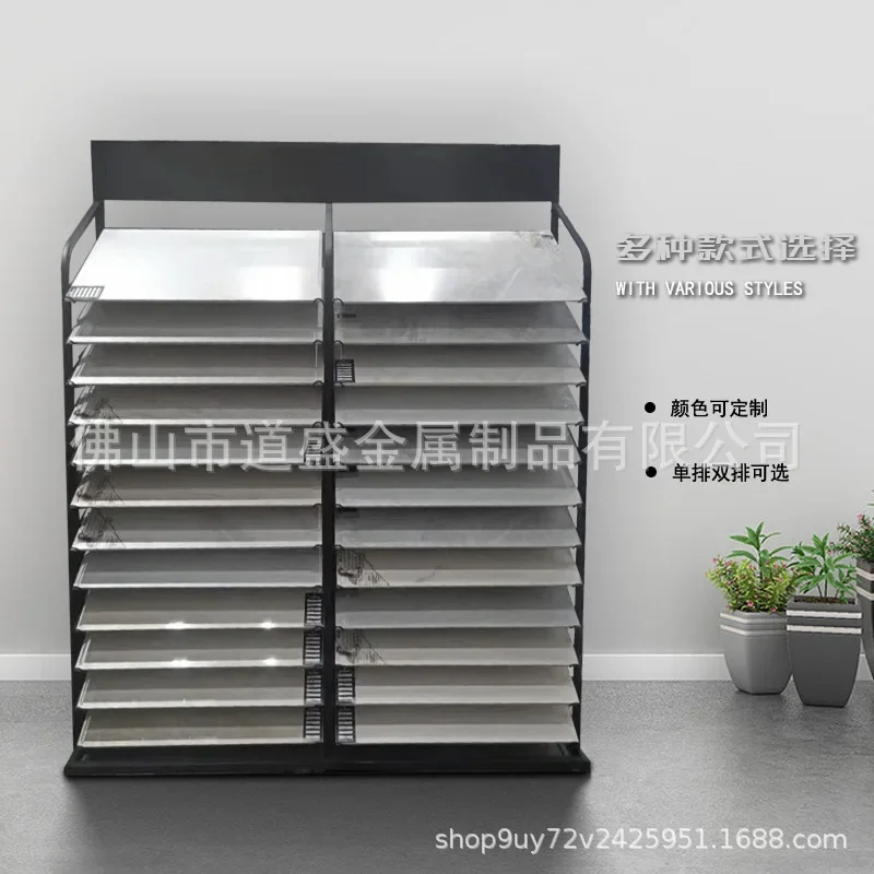 40 * 80 vertical tile display stand sample display stand cabinet door panel color plate aluminum gusset