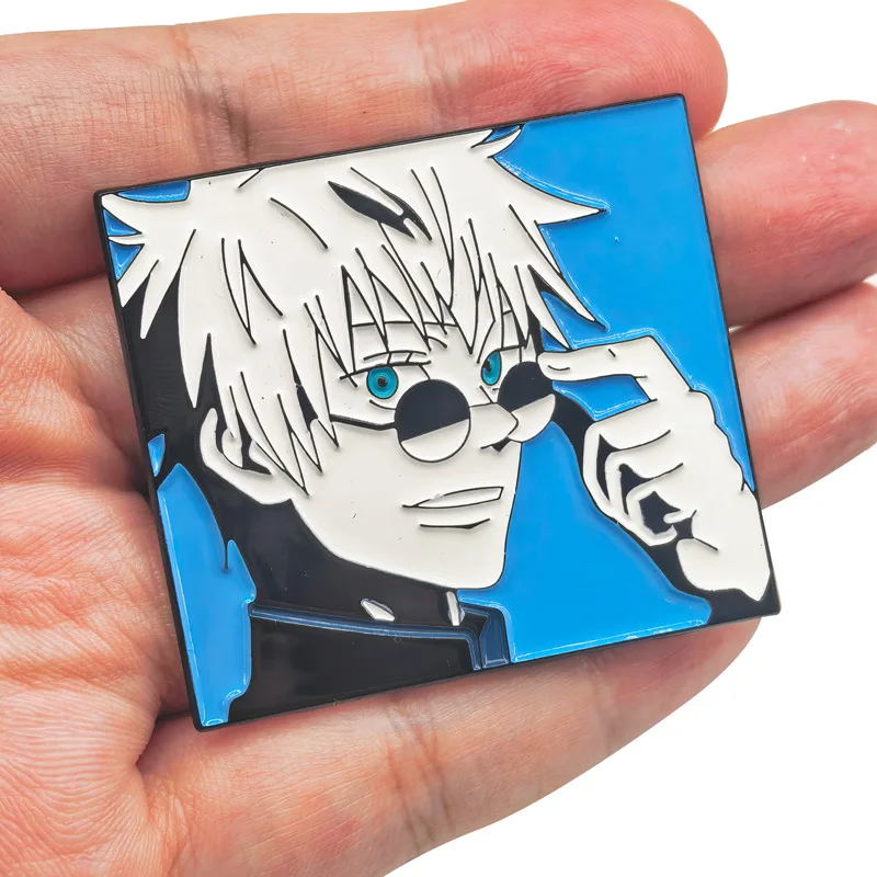 Gojo Satoru Geto Suguru Pins Pendant Anime Jujutsu Kaisen Badges Manga Brooches for Backpack Clothing Lapel ACG Cosplay Toy Gift