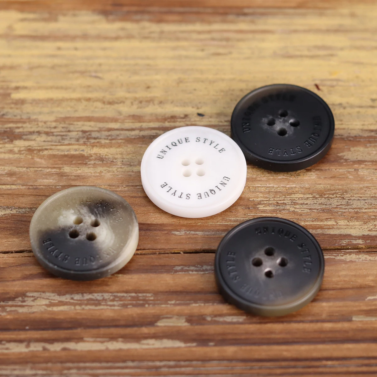 10pcs Matte Classic Buttons Unique Style LOGO Casual Pants Jacket Suit Sewing Accessories Craft Supplies Black Mens Outwear