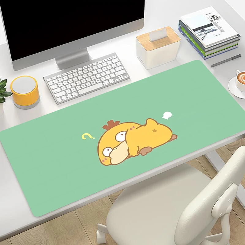 Mouse Pad Gaming Laptops Keyboard Mat Deskmat Pc Accessories Desk Protector P-Pokémon P-Psyduck C-Charmander Gamer Anime carpet