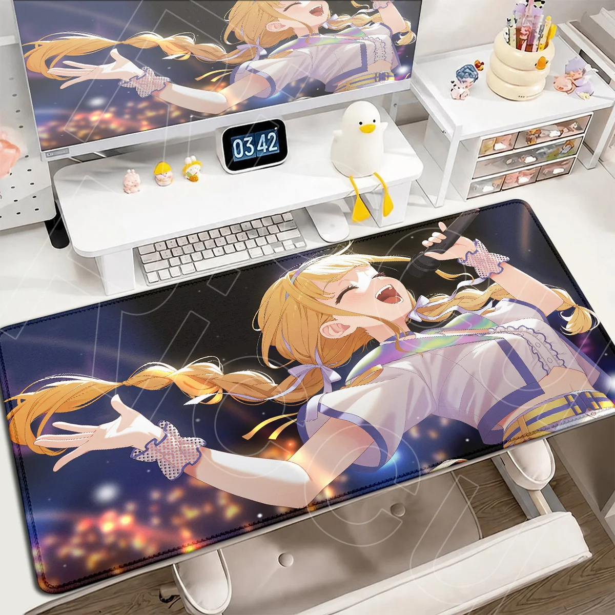 Büroschrank-Schreibtisch-Mauspad, Gakuen Idolmaster, süßes Mädchen, Kotone Fujita, großes Mauspad, Notebook, HD-Druck, Anime-Gaming-Teppiche – Detail 15