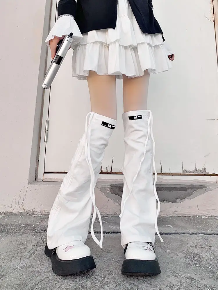 

Y2K Эстетические широкие носки Чулки Женские субкультурные носки в стиле панк Y2k Гетры Hot Girls Chic