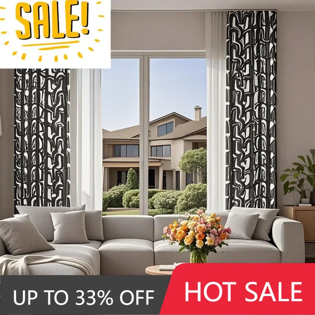 

White French Modern New Chenille Luxury Thicken Curtains for Living Room Bedroom Dining Blackout White Tulle Fashion Embroidered