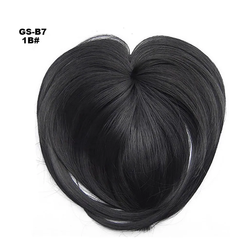 Human Hair Toppers for Women Clips in Human Hair Bangs Fringe Hairpieces Middle