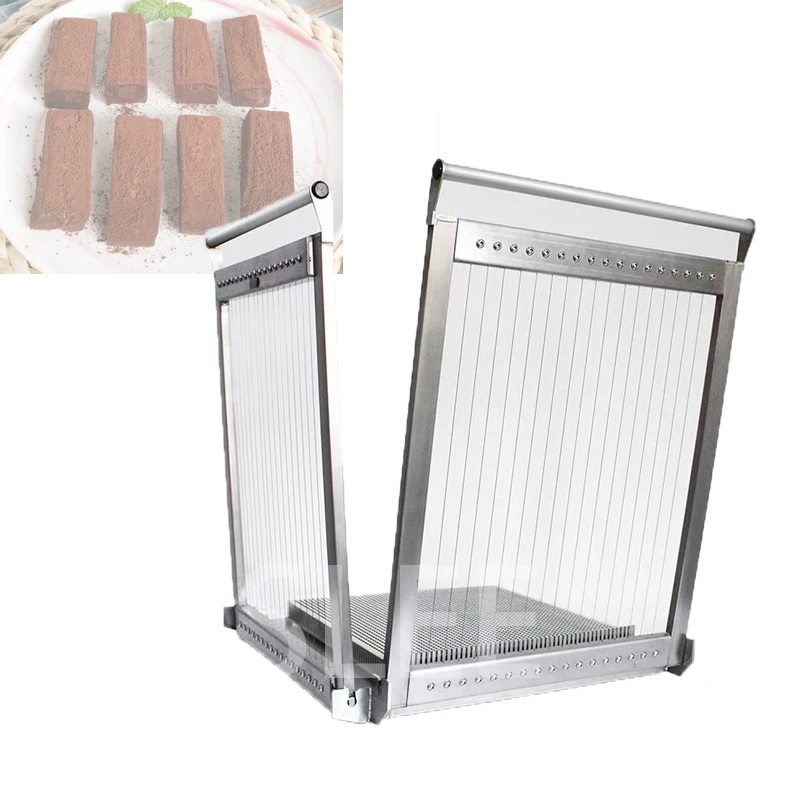 

Manual Fudge Candy Raw Chocolate Mouse Cake Cutting Machine Chocolate Bar Cutter Divider Slicer Machine