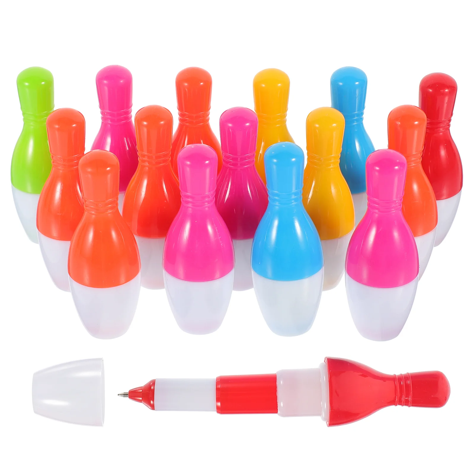 15 Pcs Bowling Party Favors for Kids Creative Signing Pens Shaped Ballpoint Bulk