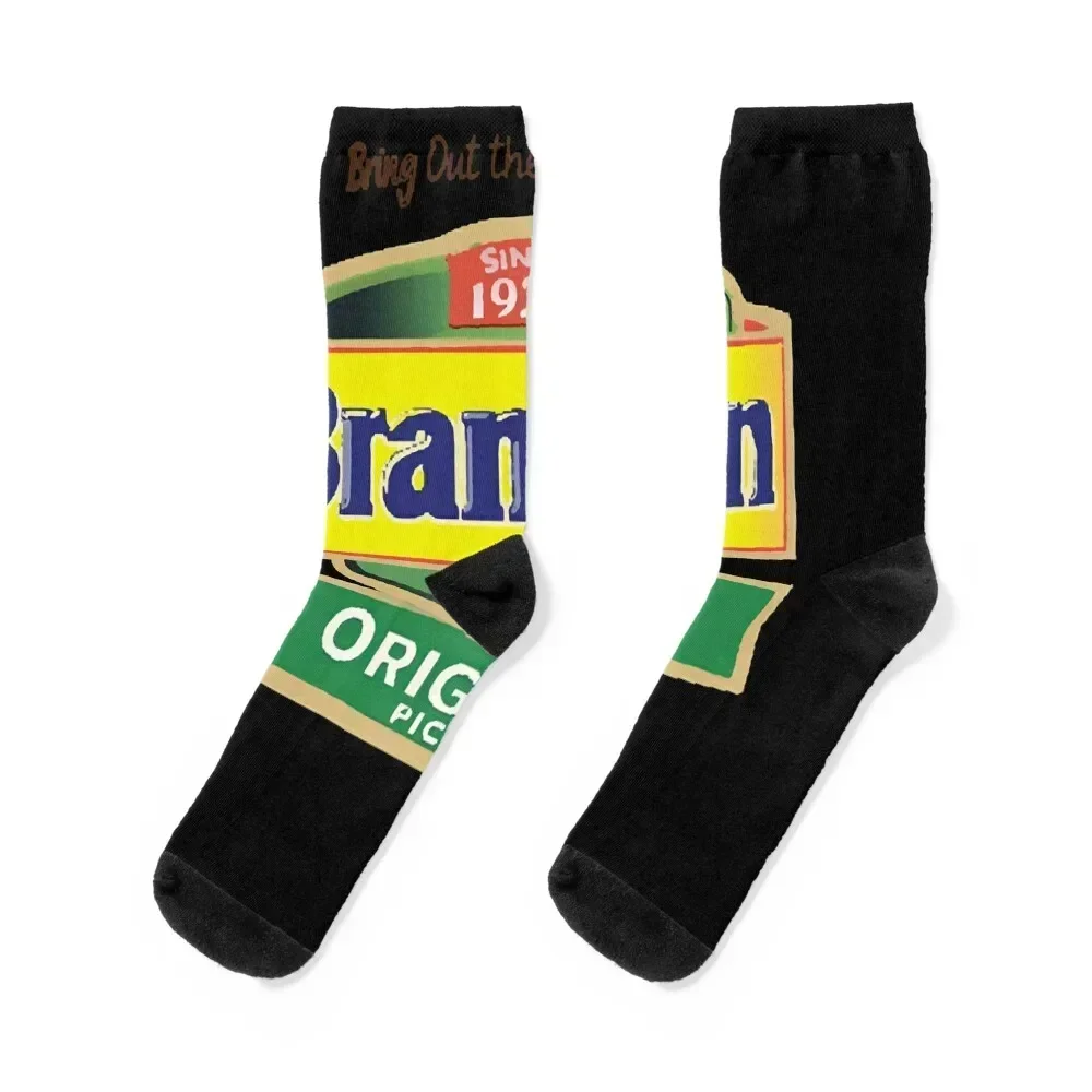 

Iconic Branston Pickle Label design Classic Socks shoes japanese fashion Girl'S Socks Men's