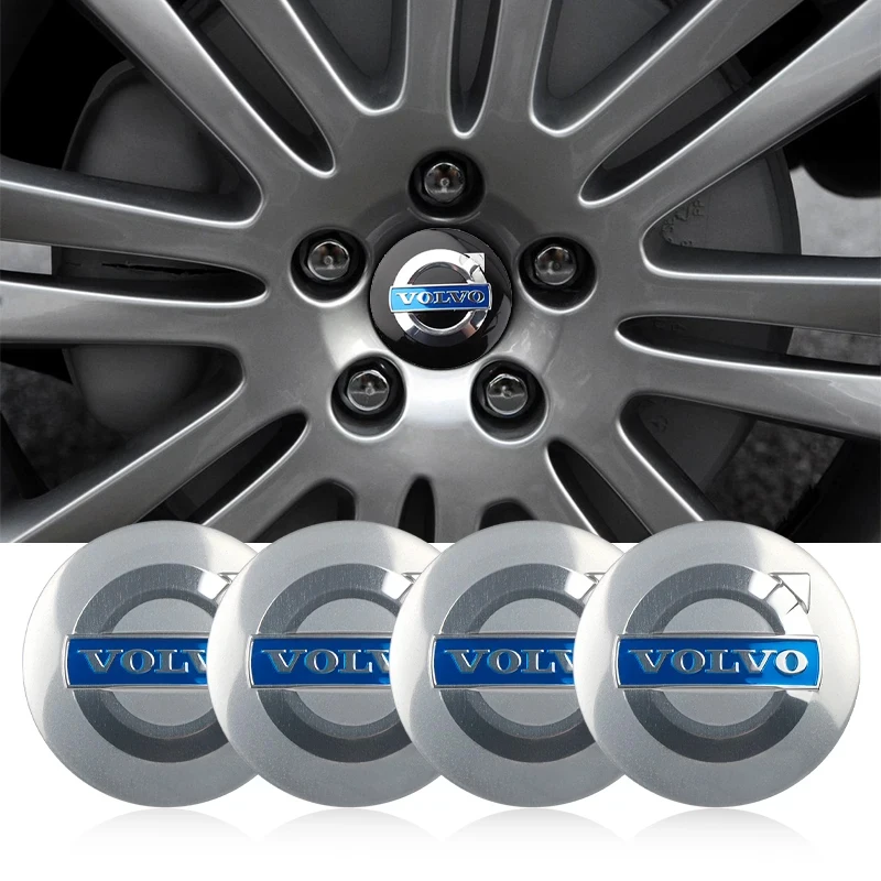 4 قطعة شعار السيارة محور عجلات مركز ملصقات اكسسوارات لفولفو XC90 V90 V60 XC60 V40 S80 S60 S90 C40 XC40 V70 XC70 C30 C70 EX90