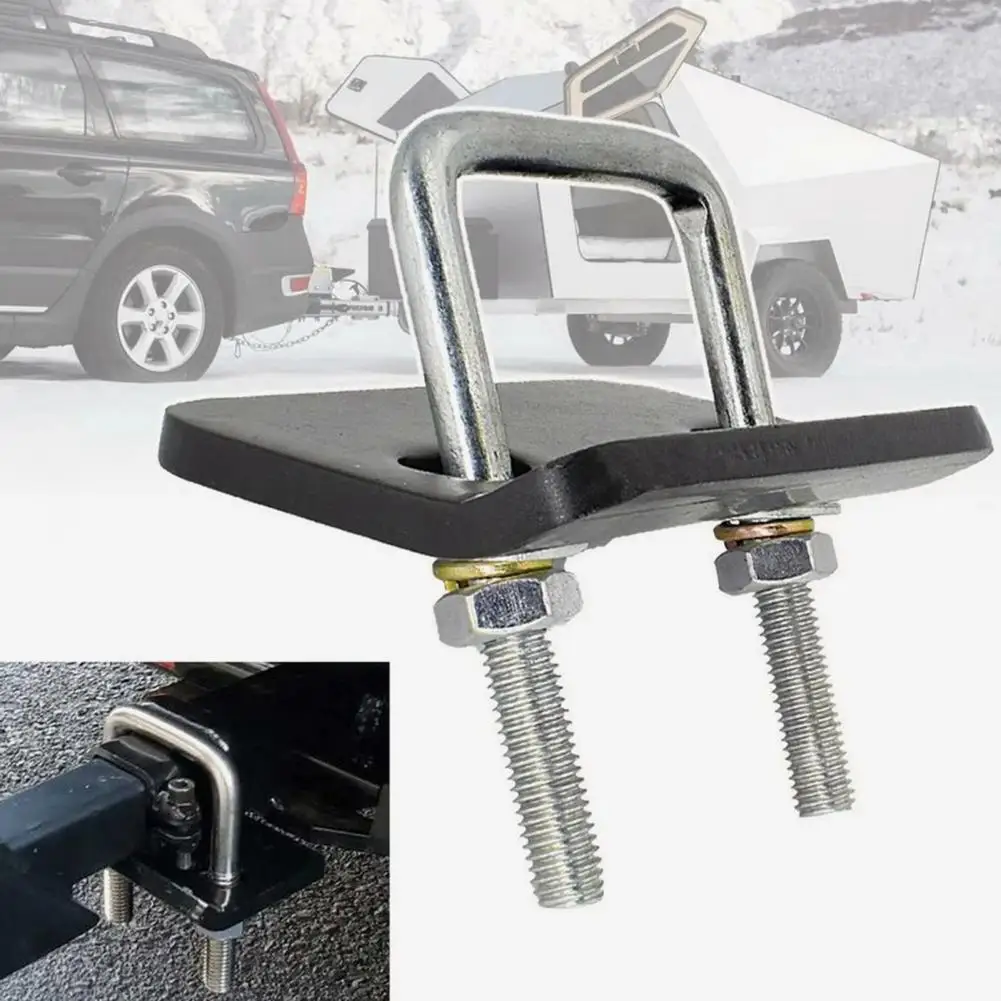 

Сверхмощный зажим сцепного устройства против погремушки для приемников от 1,25 до 2 дюймов, стабилизатор сцепного устройства прицепа с резиновыми подушечками, стабилизатор сцепного устройства прицепа