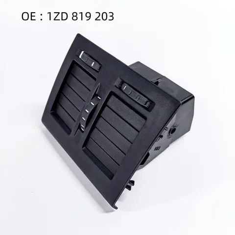 1ZD819203 Для Skoda Octavia 2007-2017, Yeti: Задний центральный воздуховод кондиционера, вентиляционная решетка подлокотника, артикул 1ZD 819 203