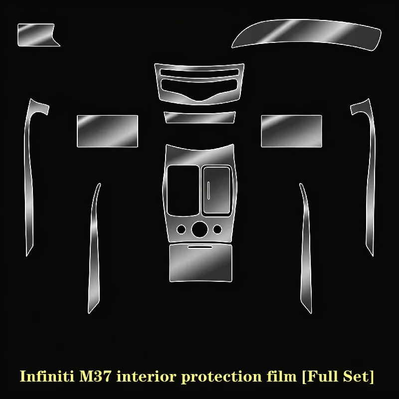 For Infiniti M37 interior protection film [Full Set] center console film modification transparent film
