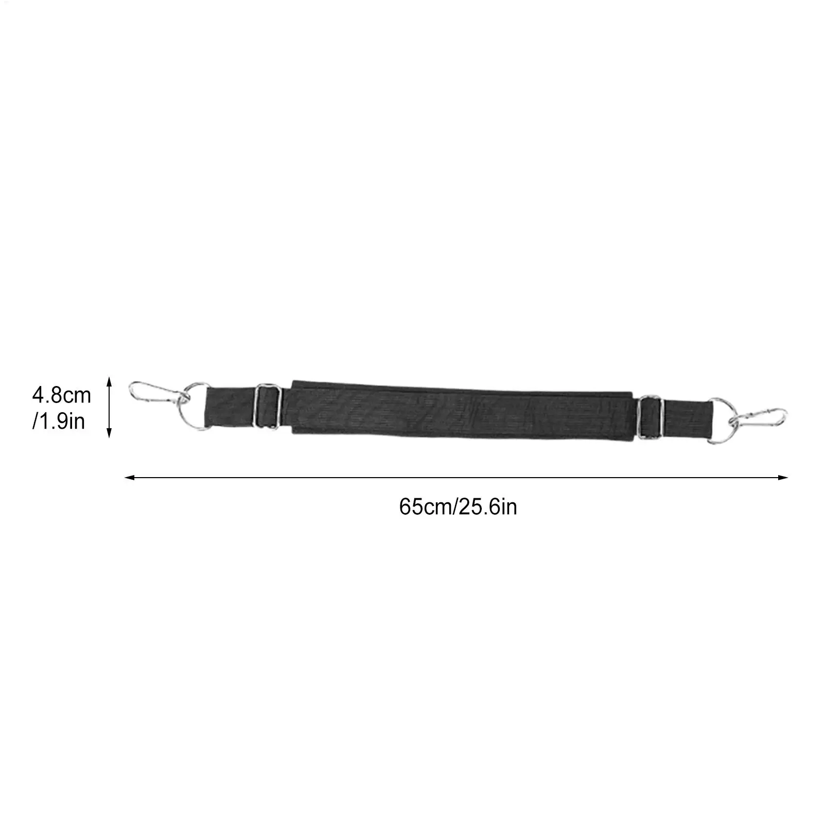 Picture 7: Reformer Footstrap Double-Loop Thickened Non-Slip Adjustable Yoga Pilates Reformer Foot Strap For Home Gym Studio Hotel