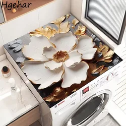 Nordic Washing Machine Cover Diatom Mud Dust-proof Water-absorbent Multi-function Fashion Bedside Cupboard Protective Home Decor
