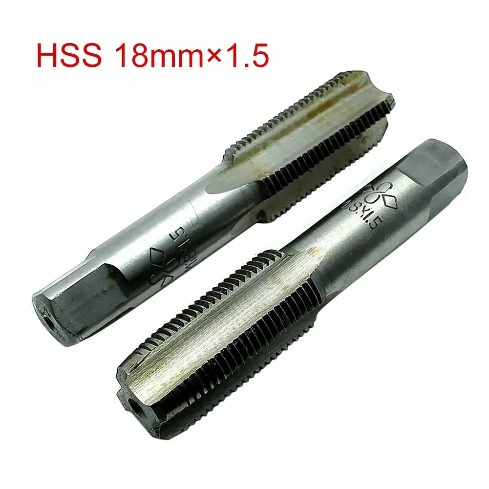 8mmx1 5 Metric Taper Tap Right Hand Thread M 18x1 5mm Pitch Total Length 88mm Carbon Steel Pack of 2 for Your Needs