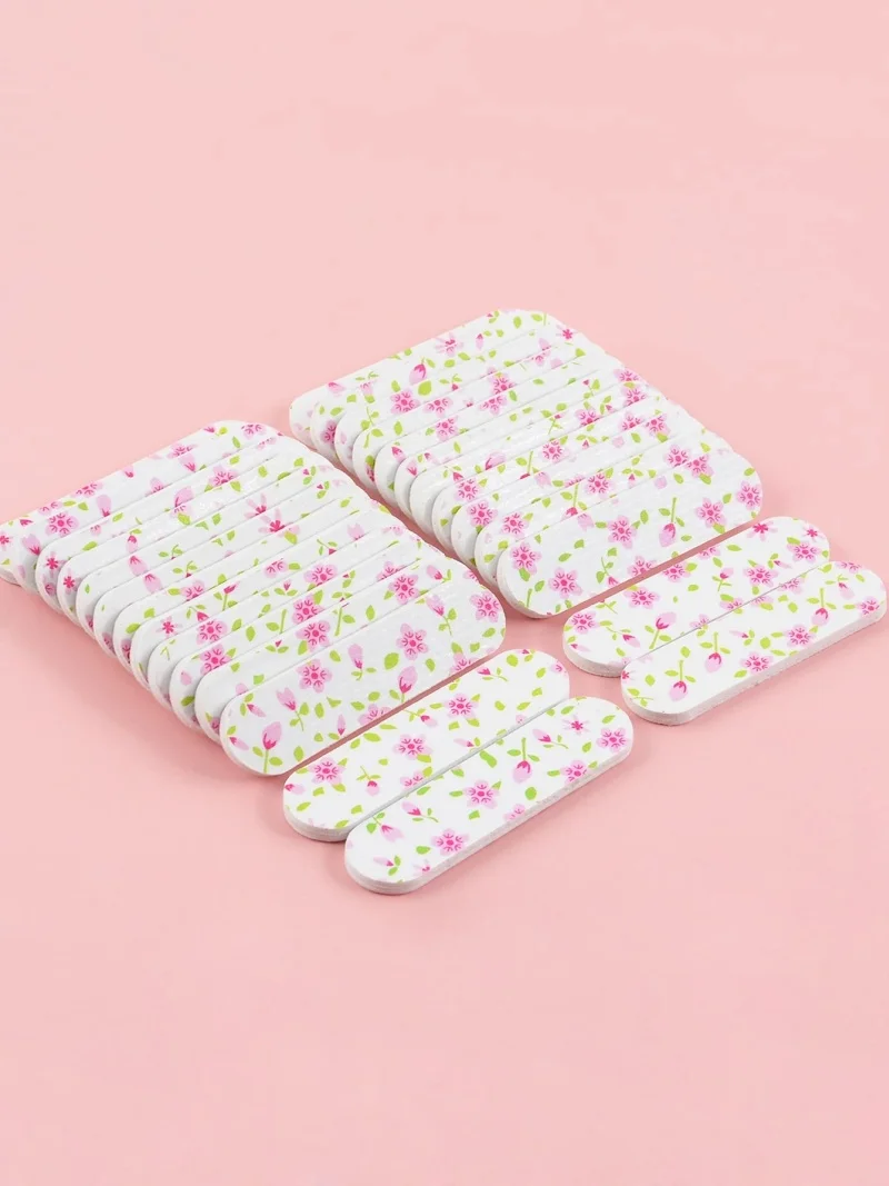 20/50/200 قطعة ملفات الأظافر لوحات مزدوجة الوجهين ملفات أظافر صغيرة ملونة الرملي كتلة هلام تلميع رغوة مانيكير أدوات الصالون