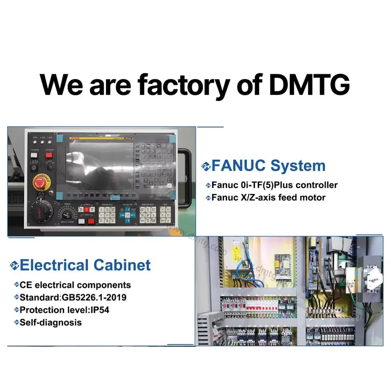 DMTG CK6180 Cnc Precision Automatic Lathe for Metal Torno Cnc Para Metal for High Speed Bearing Manufacturing Factory Prices