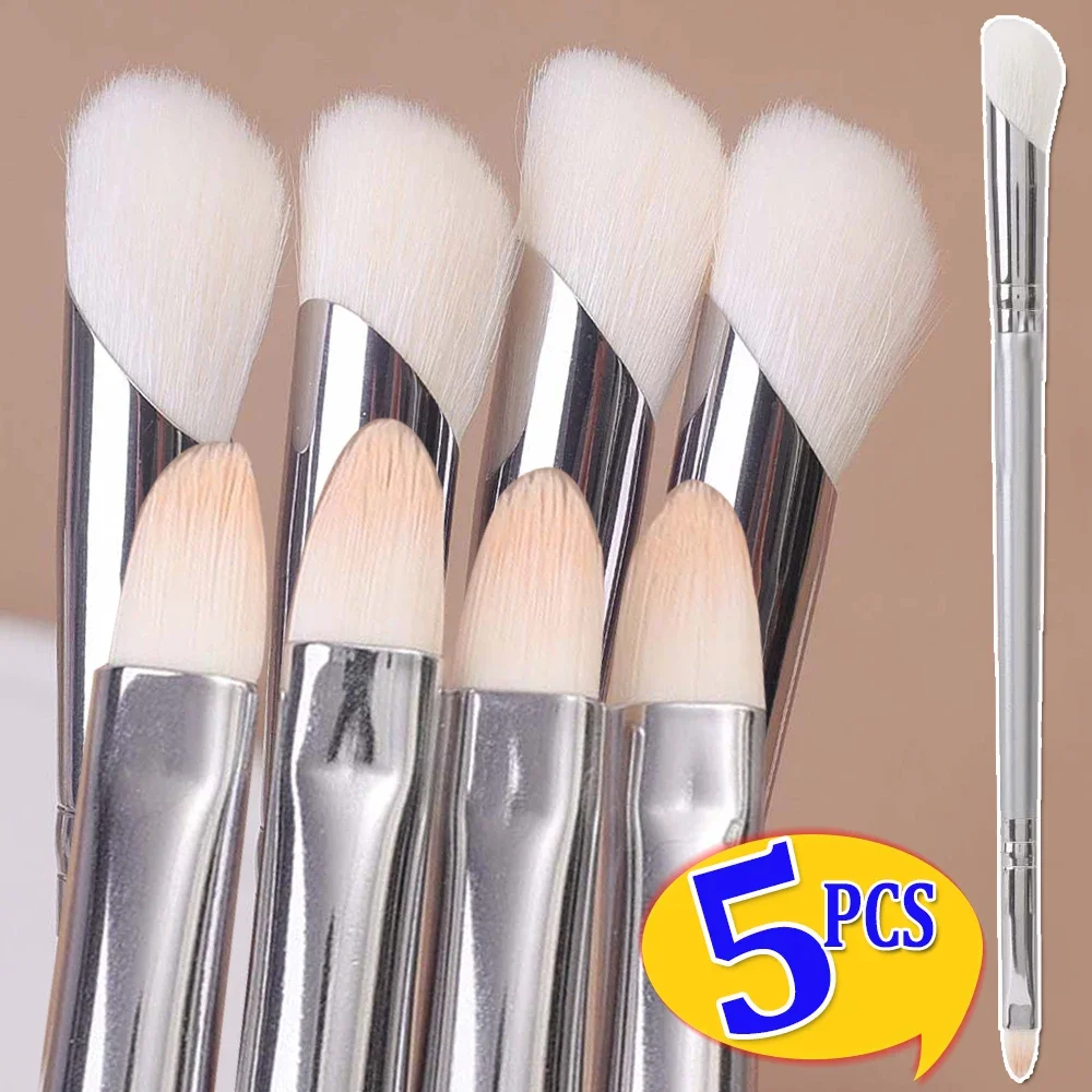 Pinceaux de maquillage pour le visage, 2 en 1, anti-cernes, doux et lisses, pour le visage, multifonctions