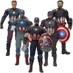 5 Styles Captain America Action Figures 1/6 Large Personalized Transformation Captain Americ Statue Model Doll Collectible Gifts