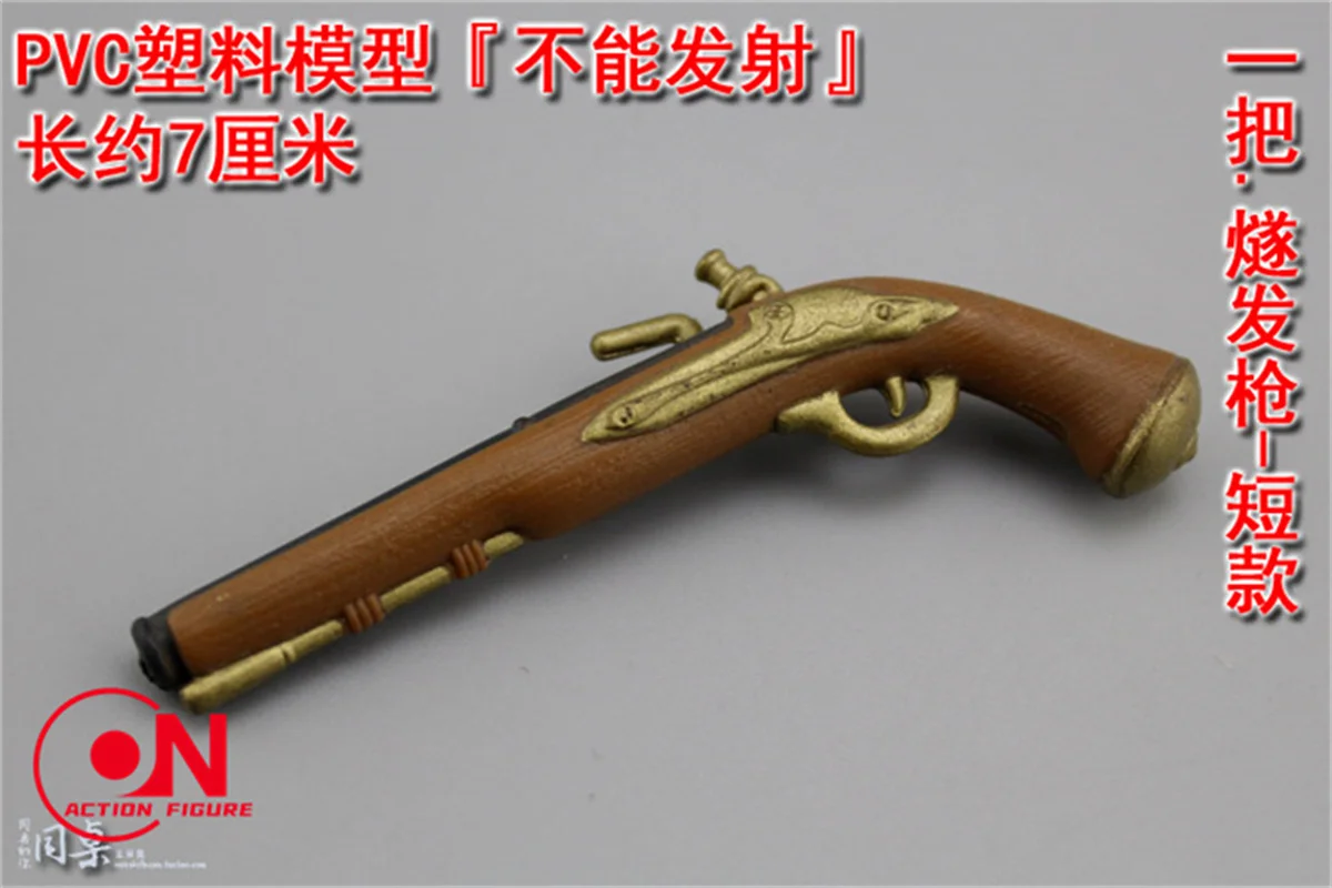 Escala 1/6 pvc flintlock idade média arma modelo acessórios de cena modelo caber 12 ''soldado figura de ação corpo bonecas