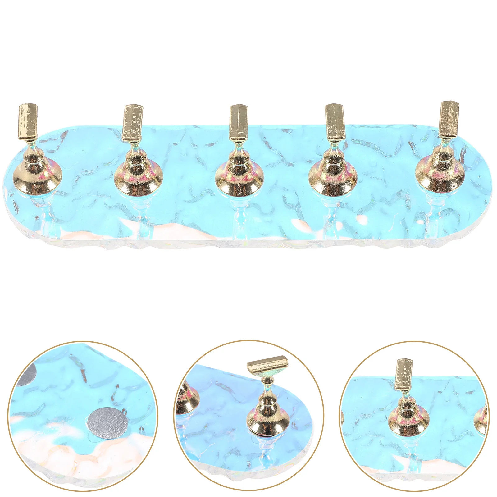 

1Set Nail Practice Holder Nail Art Display Stand Press on Fake Nails Display Holder Durable Design Press on Nails Stand