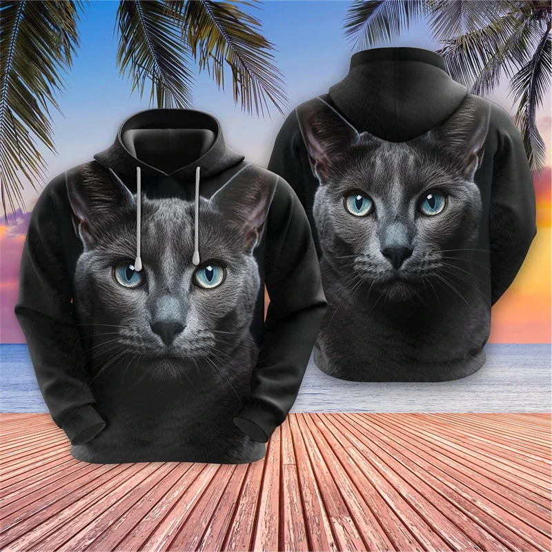 

Cat's Face 3D Print Hoodie For Men Clothes Pet Cat Graphic Women Sweatshirts Casual Animal Cats Tracksuit Harajuku Boy Tracksuit