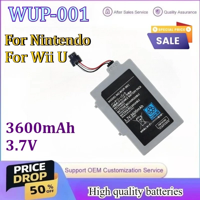 

WUP-001 3600mAh 3.7V Gamepad Battery For Nintendo For Wii U Gamepad Digital Battery