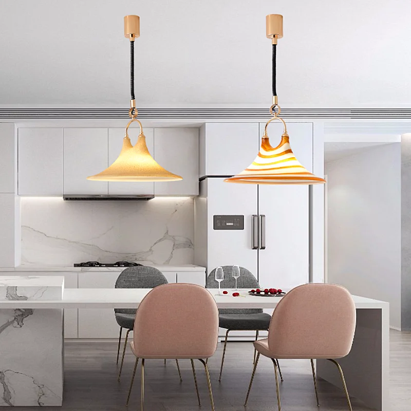 French creative restaurant chandelier home decoration bedroom room special-shaped personality simple dining table lighting