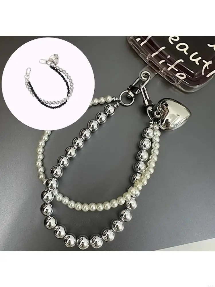  Pearls Purse Chain Handbag Straps Bag Charms for Handbags Purse Extender Chains
