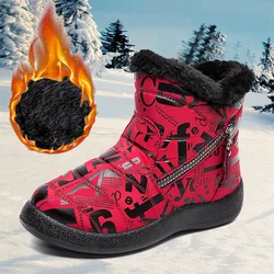 Snow Boots Winter Shoes Women Fashion Double Zipper Plus Plush Warm Waterproof Ankle Botins Ladies Comfort Footwear Botas Mujer