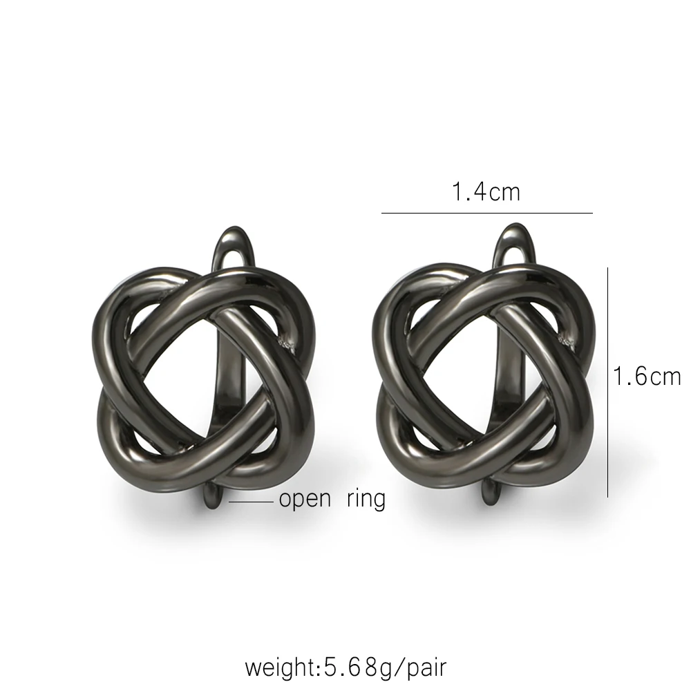 YANASI 1 ペアガンブラック真鍮イヤリングフック DI - Women'S Ear Accessories のレビューと価格