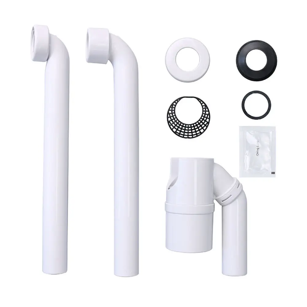 Bathroom Sink Waste Drain For For Geberit Wall Pipe Compact P Trap Flexible Connector Anti Odor Plumbing Accessory