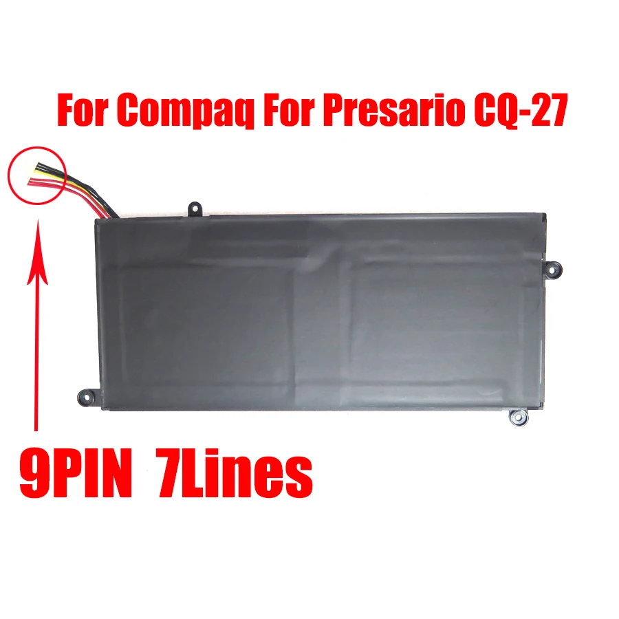 Laptop Replacement Battery For Compaq For Presario CQ-27 7.6V 5000MAH 38WH 9PIN 7Lines New