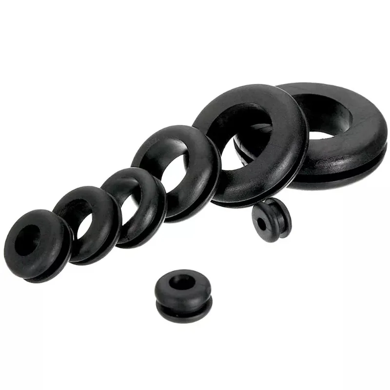 200PCs Rubber Grommets Blanking Open/Closed Blind Grommet Set Assorted Sizes