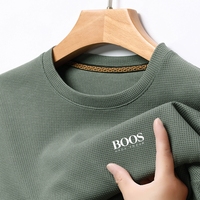 Summer New Men's Casual and Fashionable Short Sleeved T-shirt, Comfortable Round Neck Top