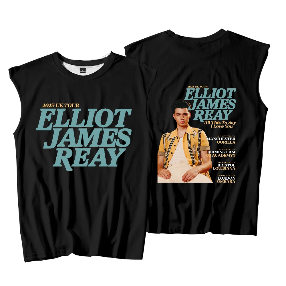 

Жилет без рукавов Elliot James Reay 2025 для женщин и мужчин, уличная одежда, дышащие свободные майки, повседневная одежда