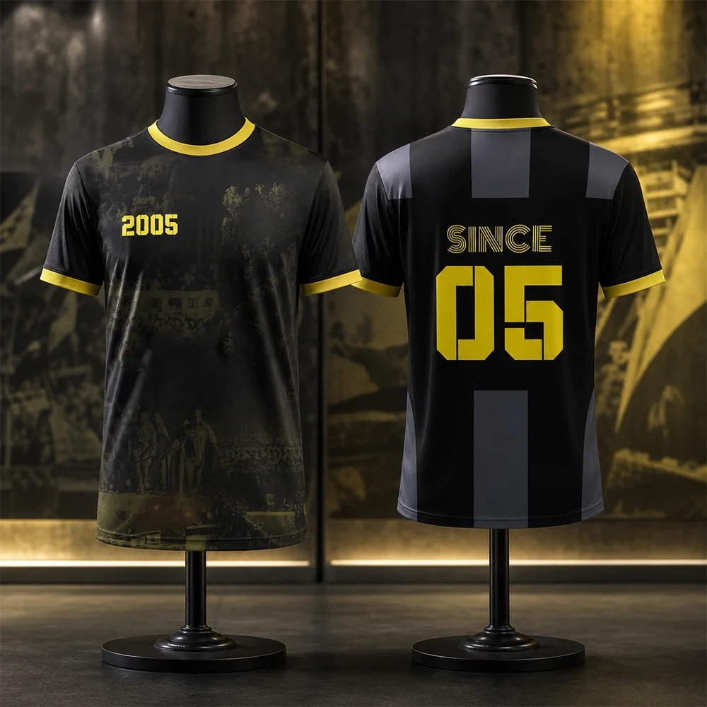Beitar Jerusalem Parent-Child Soccer Jersey Striped Breathable Football Shirt Summer Short Sleeve Sportswear for Adults Children