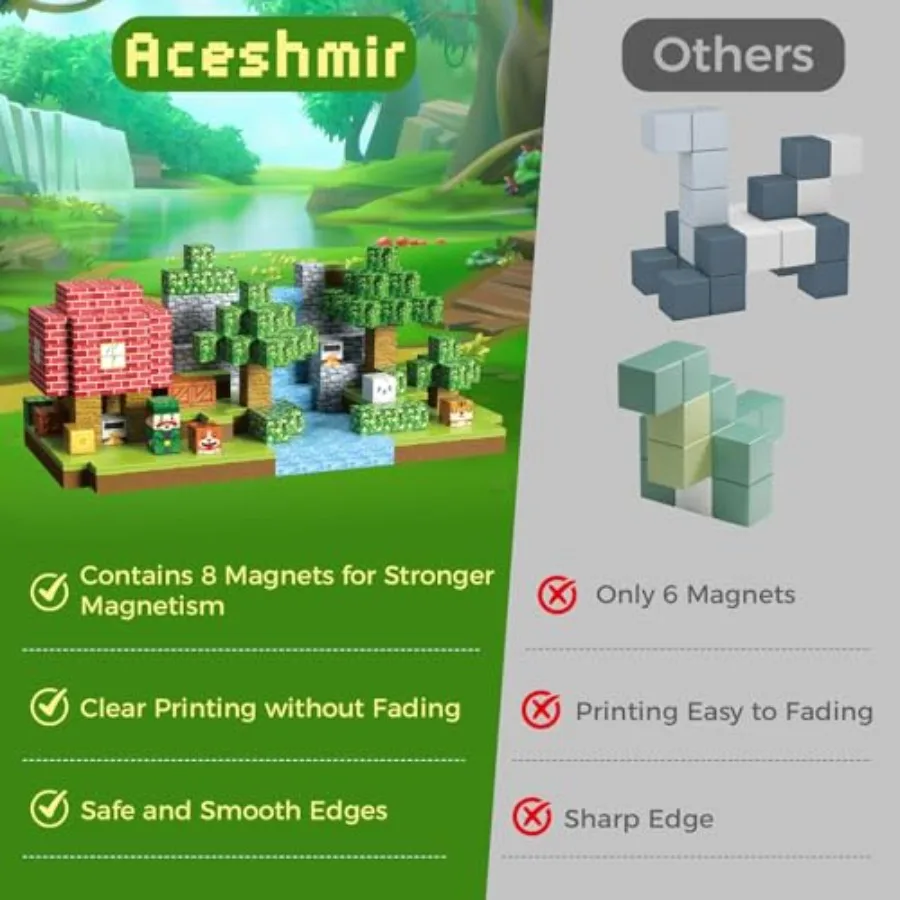 كتل مغناطيسية 150 قطعة مكعبات بناء مغناطيسية ألعاب بناء مفتوحة مع حقيبة تخزين للعب الإبداعي وتعلم الجذع