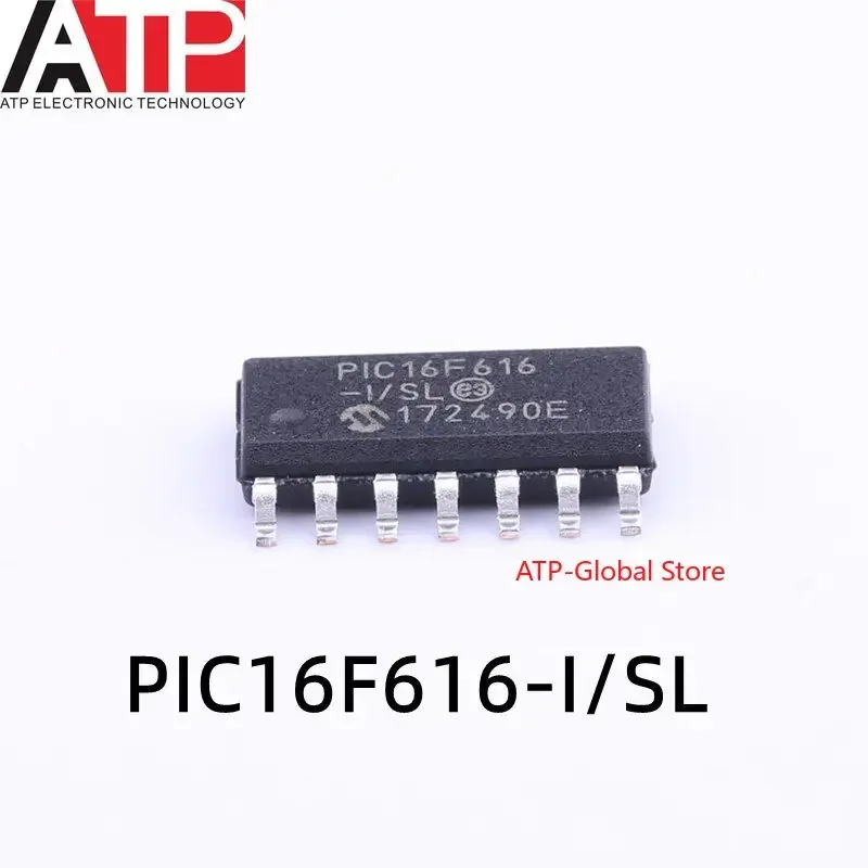 

10PCS PIC16F616 PIC16F616-I/SL PIC16F616T-I/SL SOP-14 Original spot inventory