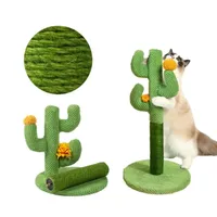 Cactus Cat Scratching Posts Sisal Rope  Scratcher Cactus Cute Pet Cat Tree for Young and Adult Cats climbing Frame Toy