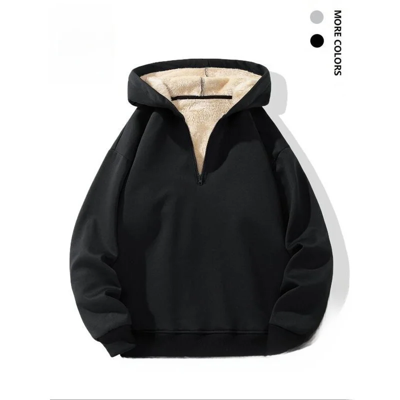

Women's Fleece Lined Hoodie Half Zip Sweatshirt Spring 2026 Non-deformable Comfortable Soft Fabric Animal Pattern Design