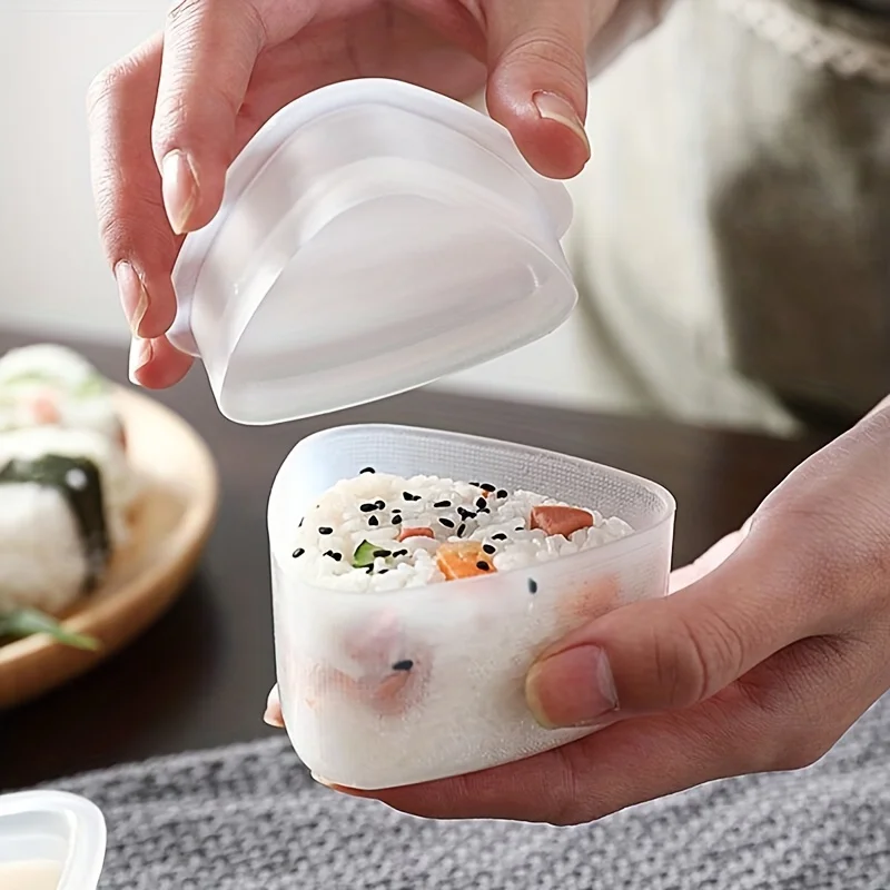 Triangle Rice Ball Mold Kitchen Sushi Rice Ball Maker Mould Plastic Triangular Children's Rice Bento DIY Mold Home Cooking Tools