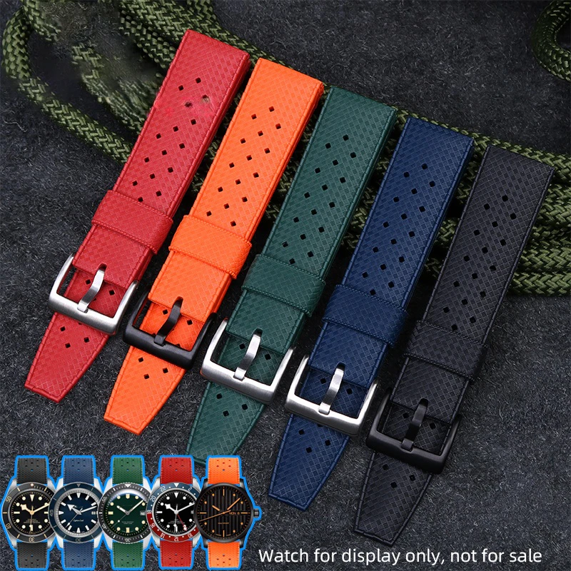 40.3mm dial 5008 rubber strap for Blancpain Fifty Fathoms Bathyscape 5008B 5008D watch band 5901 5100/B 20mm Replace Bracelet